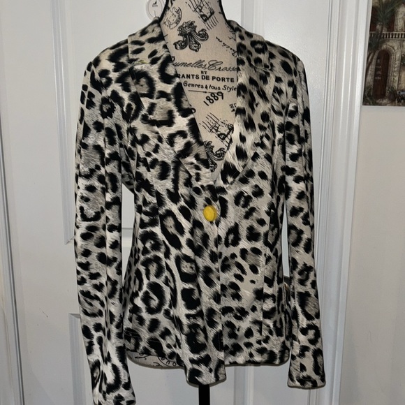 Joseph Ribkoff Leopard Jacket Blazer Women's - Picture 2 of 8